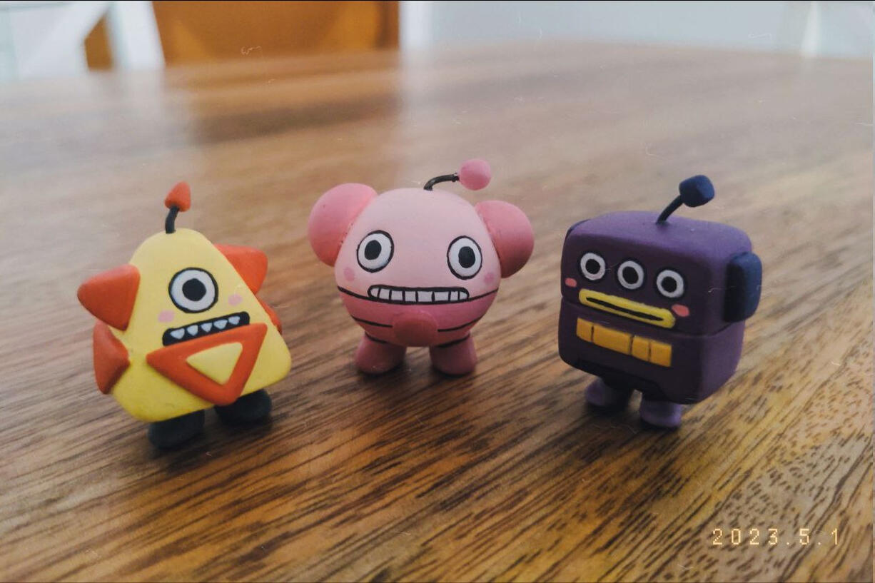 Sushi for robots - Designed by Elena Serrato. Figures made for "Sushi for Robots" game by Ludipe
